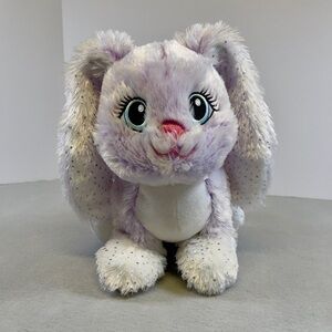 Build-A-Bear Fluffy Bunny - Lavender and White